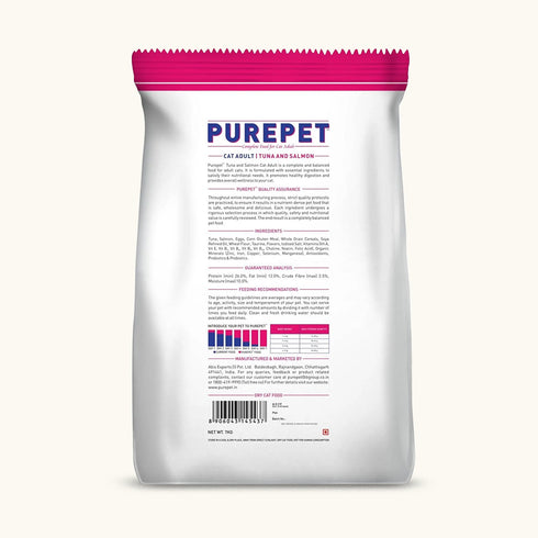 Purepet Tuna and Salmon Adult Cat Dry Food